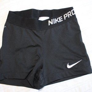 Nike Pro Shorts, Black, Size XS